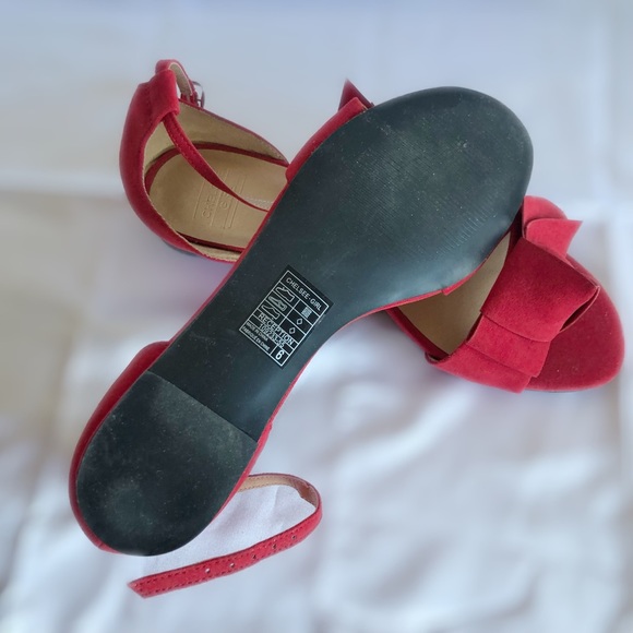 Red Sandals-NEW NEW NEW but no tags - Picture 4 of 4